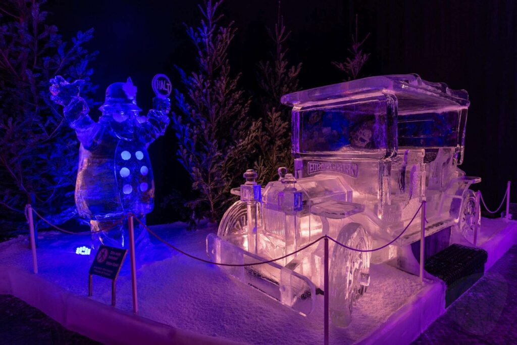 Teure Eisskulpturen-Ausstellung im Europa-Park muss abgetaut werden