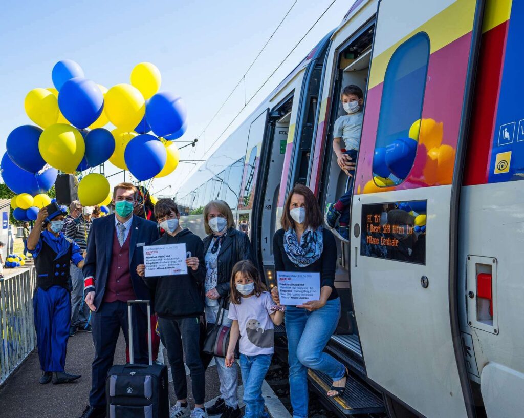Erster Halt des ECE 151 in Ringsheim