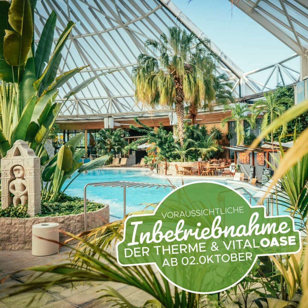 In der Therme Erding eröffnet die Therme & VitalOase wieder Schrittweise