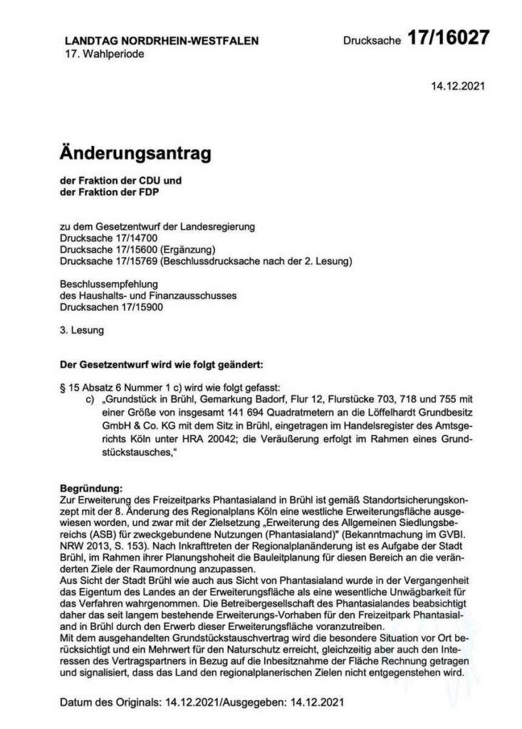 Das Phantasialand und die Erweiterung