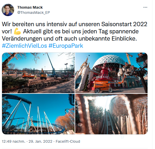 Einige Bauarbeiten im Europa-Park