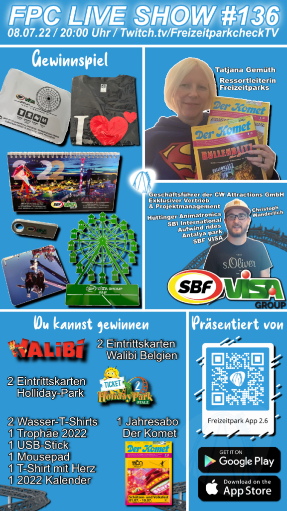 Am Freitag gibt es mal wieder eine tolle LIVE Sendung mit Gästen