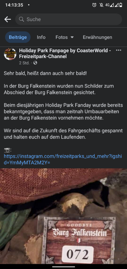 Holiday Park schließt Burg Falkenstein
