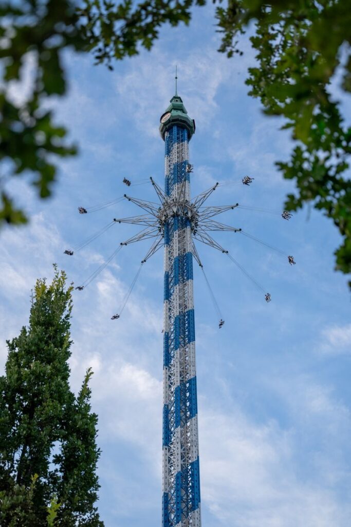 Skyline Park bei Nacht am 14. August
