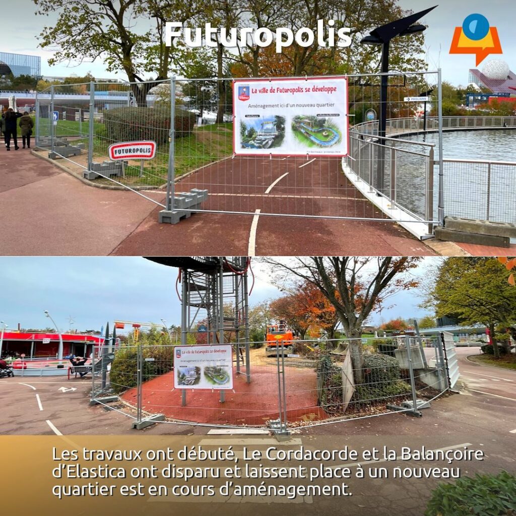 Bauarbeiten für 2 Neuheiten in Futuroscope im Jahr 2024 gestartet!