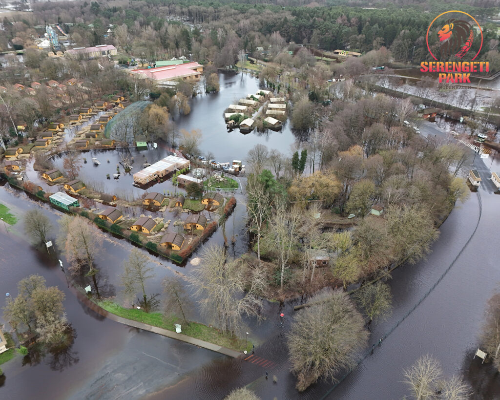 Serengeti-Park kämpft gegen Überschwemmung