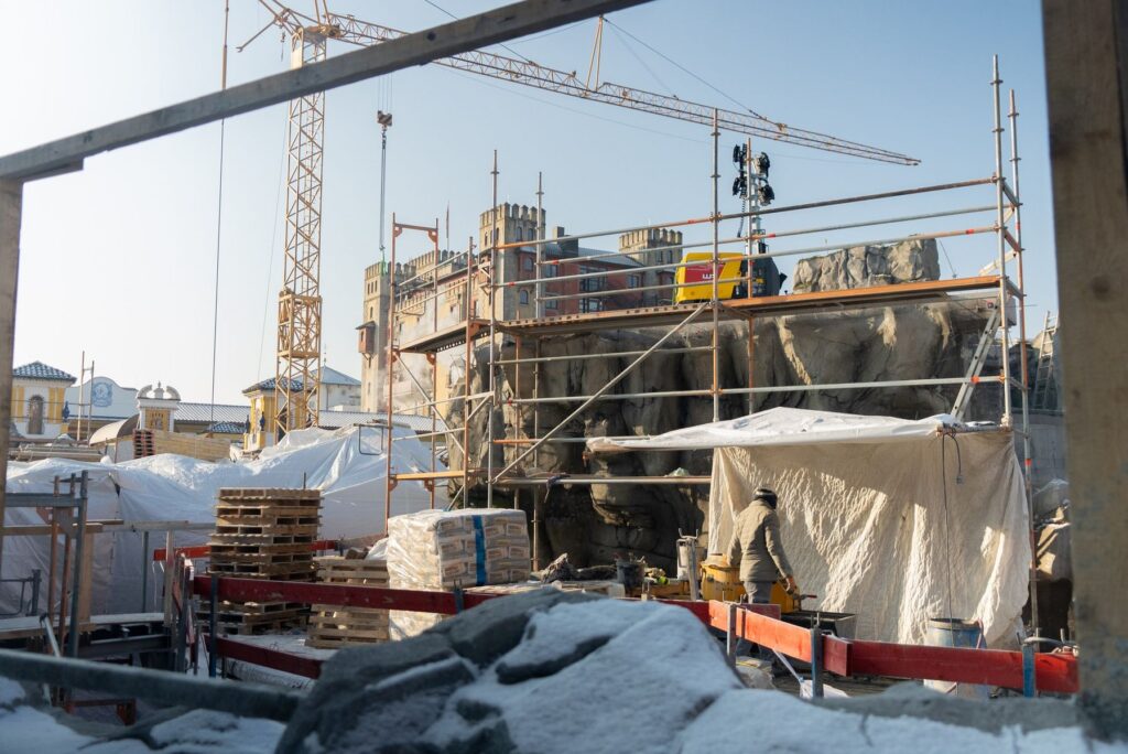 Europa-Park: Neue Baustellenfotos Zauberschlucht der Diamanten