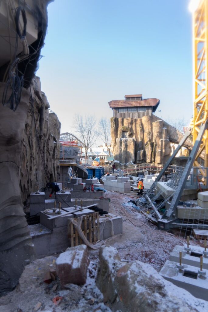Europa-Park: Neue Baustellenfotos Zauberschlucht der Diamanten