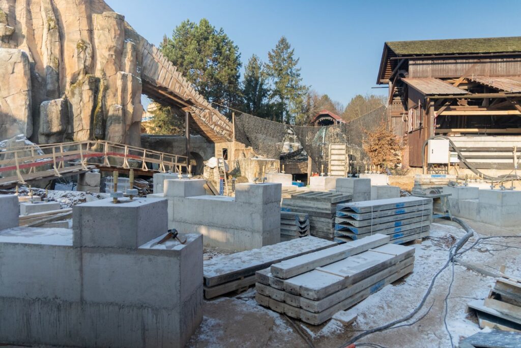 Europa-Park: Neue Baustellenfotos Zauberschlucht der Diamanten
