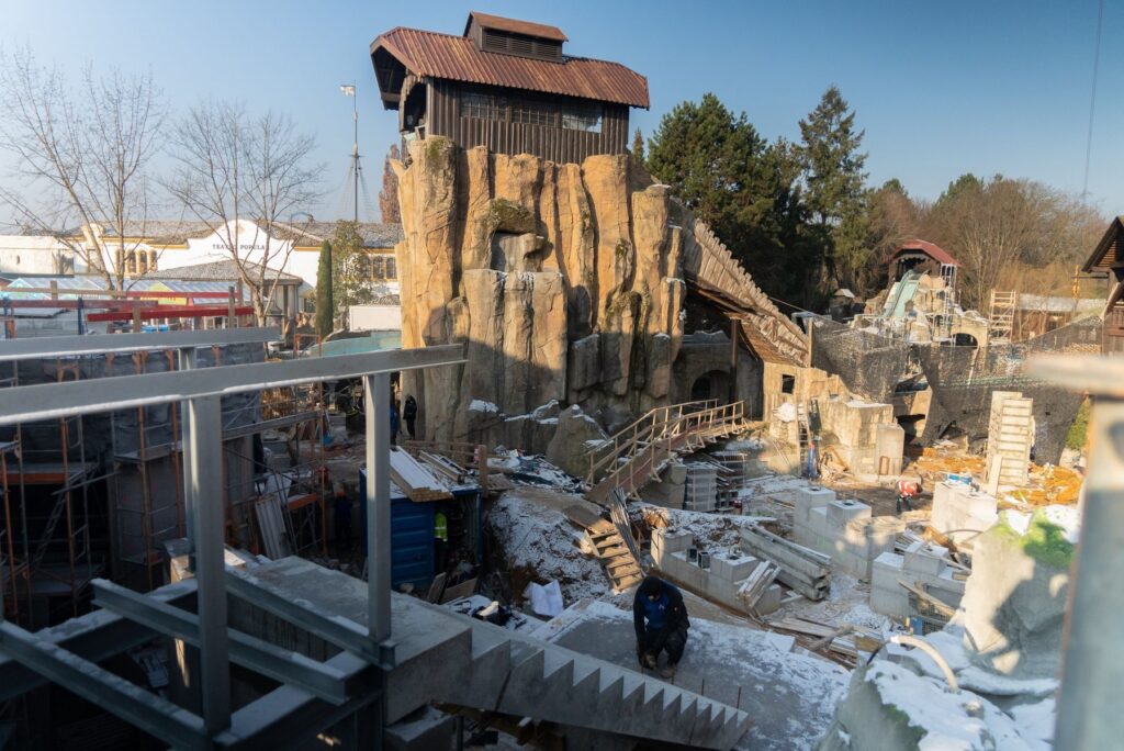 Europa-Park: Neue Baustellenfotos Zauberschlucht der Diamanten