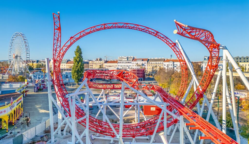 Wiener Prater: Arbeiten an verschiedenen Attraktionen