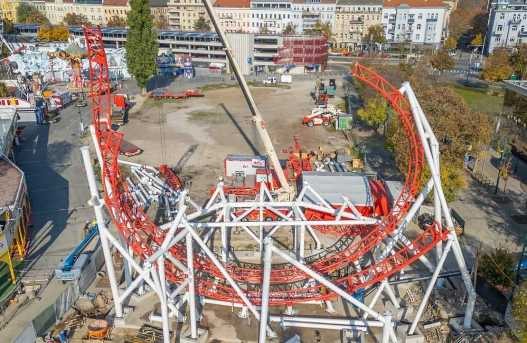 Wiener Prater: Arbeiten an verschiedenen Attraktionen