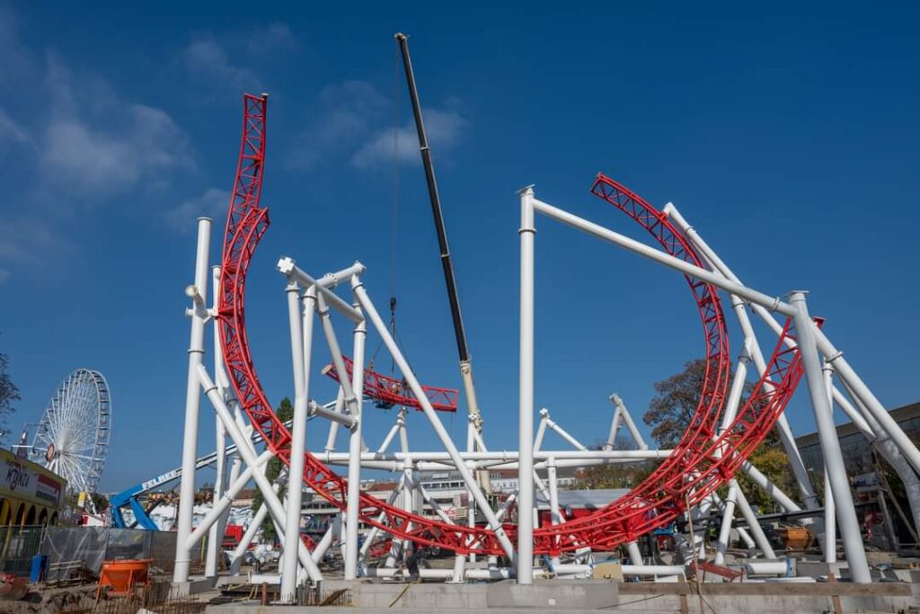 Wiener Prater: Arbeiten an verschiedenen Attraktionen