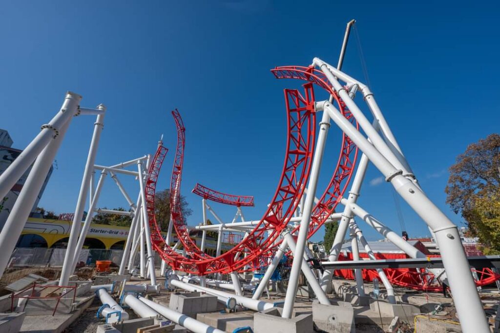 Wiener Prater: Arbeiten an verschiedenen Attraktionen