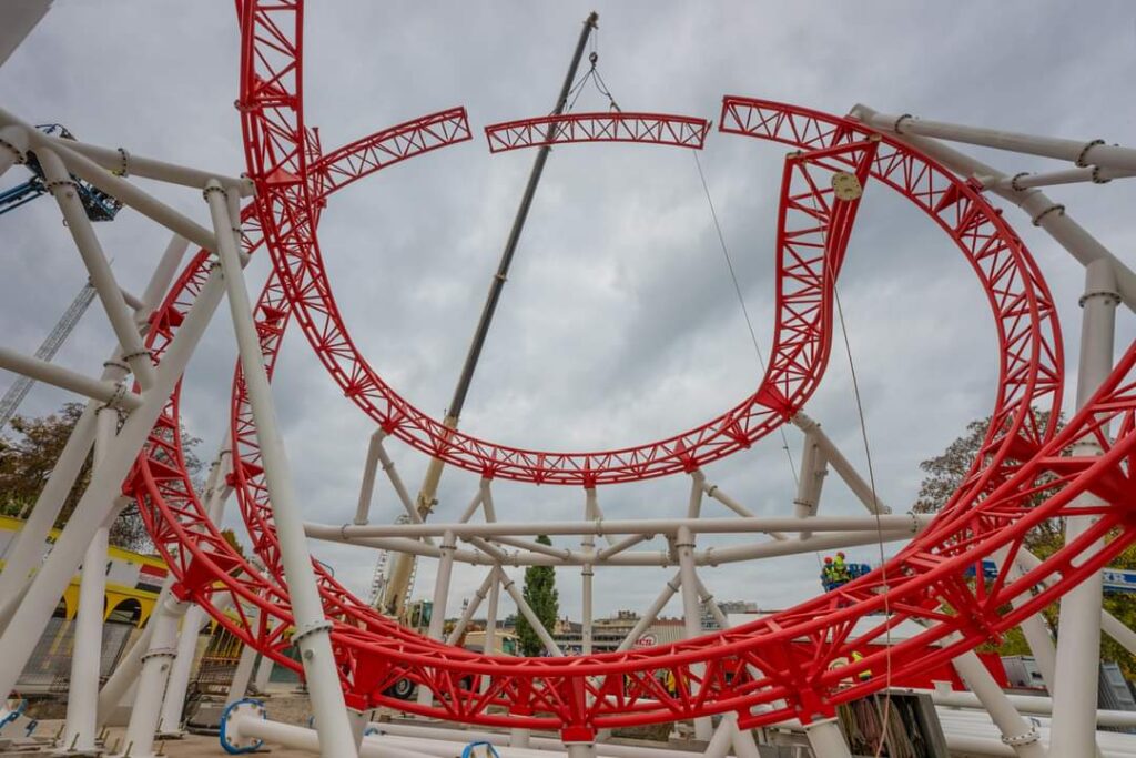 Wiener Prater: Arbeiten an verschiedenen Attraktionen