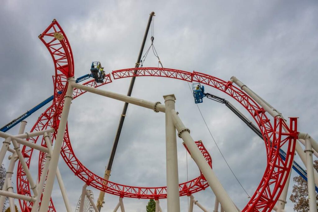 Wiener Prater: Arbeiten an verschiedenen Attraktionen