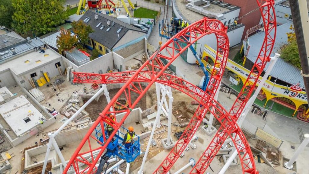 Wiener Prater: Arbeiten an verschiedenen Attraktionen