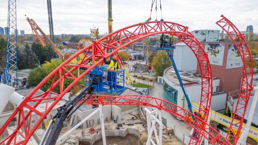 Wiener Prater: Arbeiten an verschiedenen Attraktionen