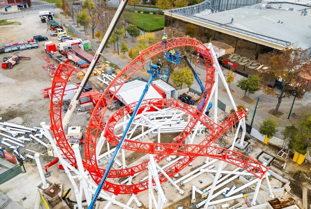 Wiener Prater: Arbeiten an verschiedenen Attraktionen