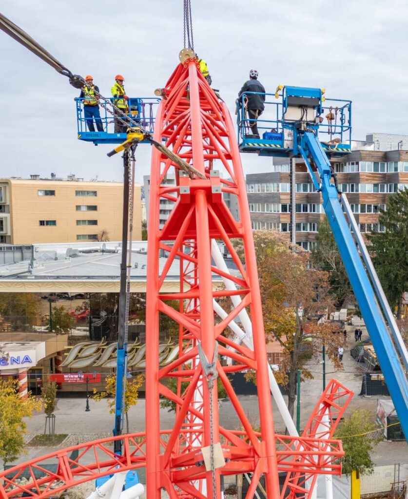 Wiener Prater: Arbeiten an verschiedenen Attraktionen
