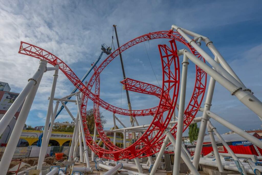 Wiener Prater: Arbeiten an verschiedenen Attraktionen