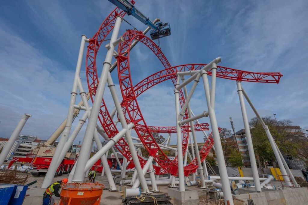 Wiener Prater: Arbeiten an verschiedenen Attraktionen