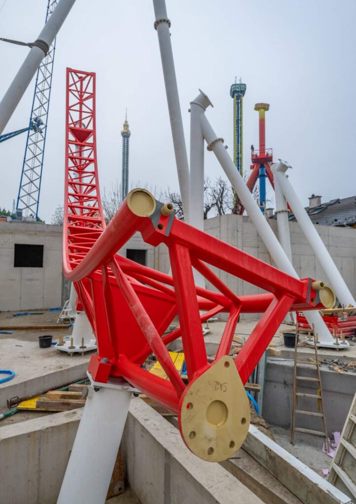 Wiener Prater: Arbeiten an verschiedenen Attraktionen