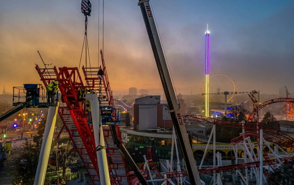 Wiener Prater: Arbeiten an verschiedenen Attraktionen