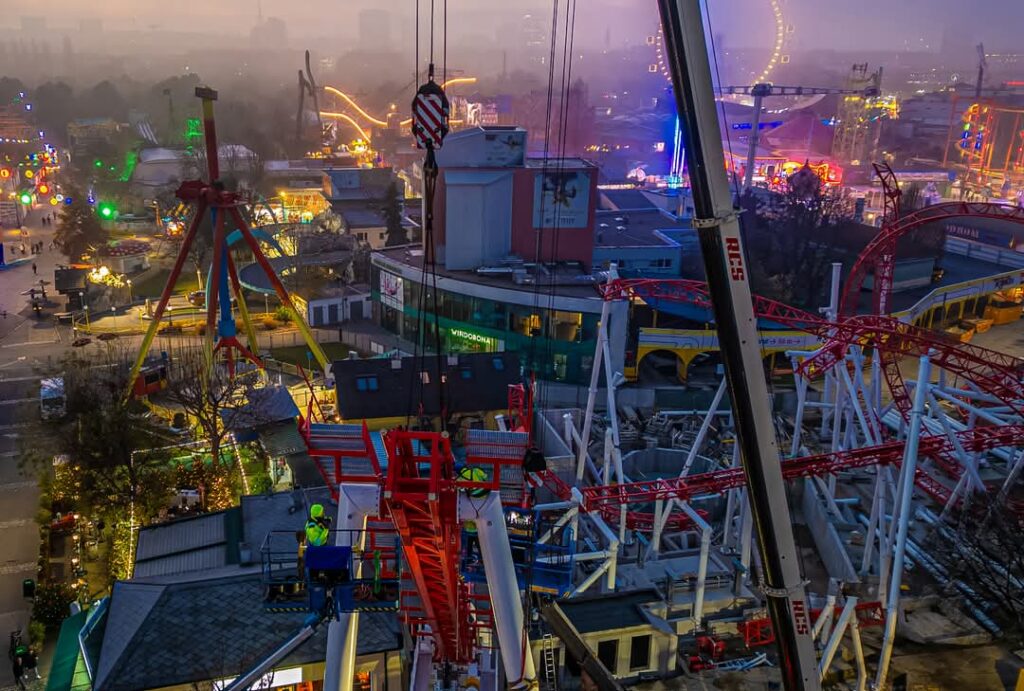 Wiener Prater: Arbeiten an verschiedenen Attraktionen