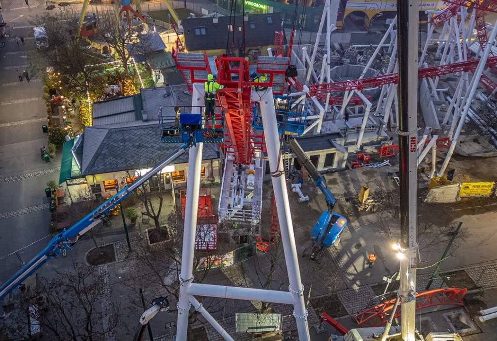 Wiener Prater: Arbeiten an verschiedenen Attraktionen