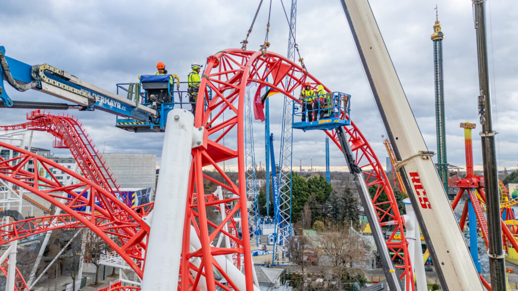 Wiener Prater: Arbeiten an verschiedenen Attraktionen