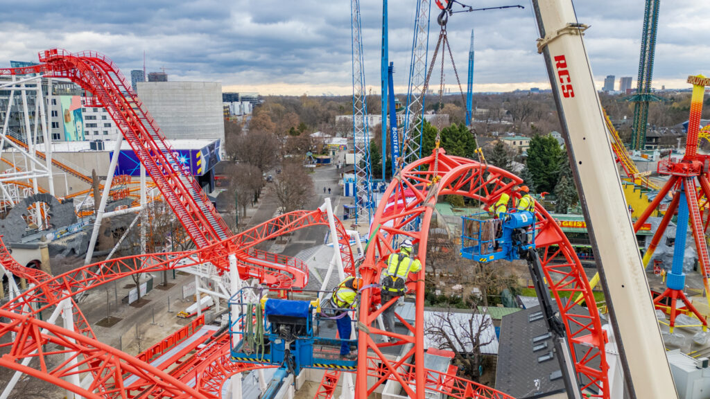 Wiener Prater: Arbeiten an verschiedenen Attraktionen