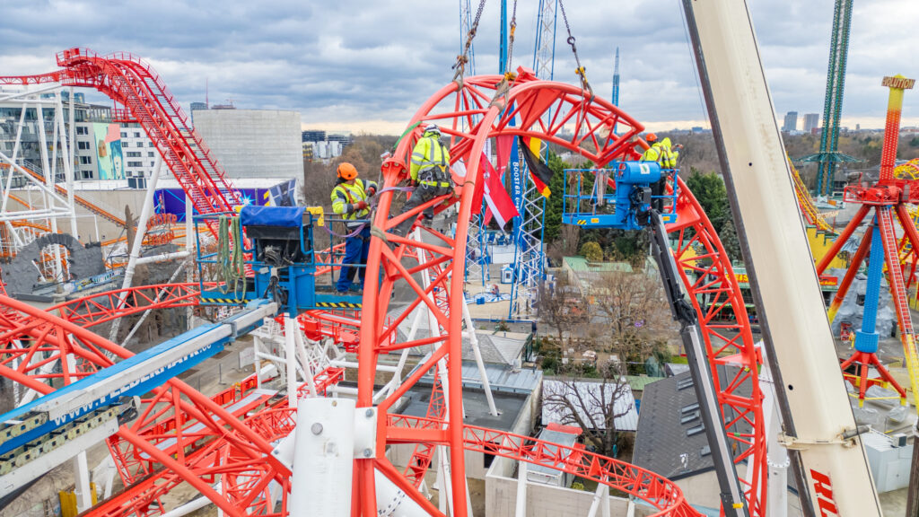 Wiener Prater: Arbeiten an verschiedenen Attraktionen