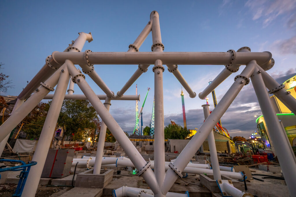 Wiener Prater: Arbeiten an verschiedenen Attraktionen