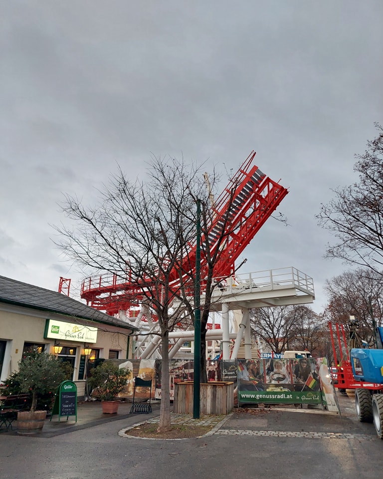 Wiener Prater: Arbeiten an verschiedenen Attraktionen