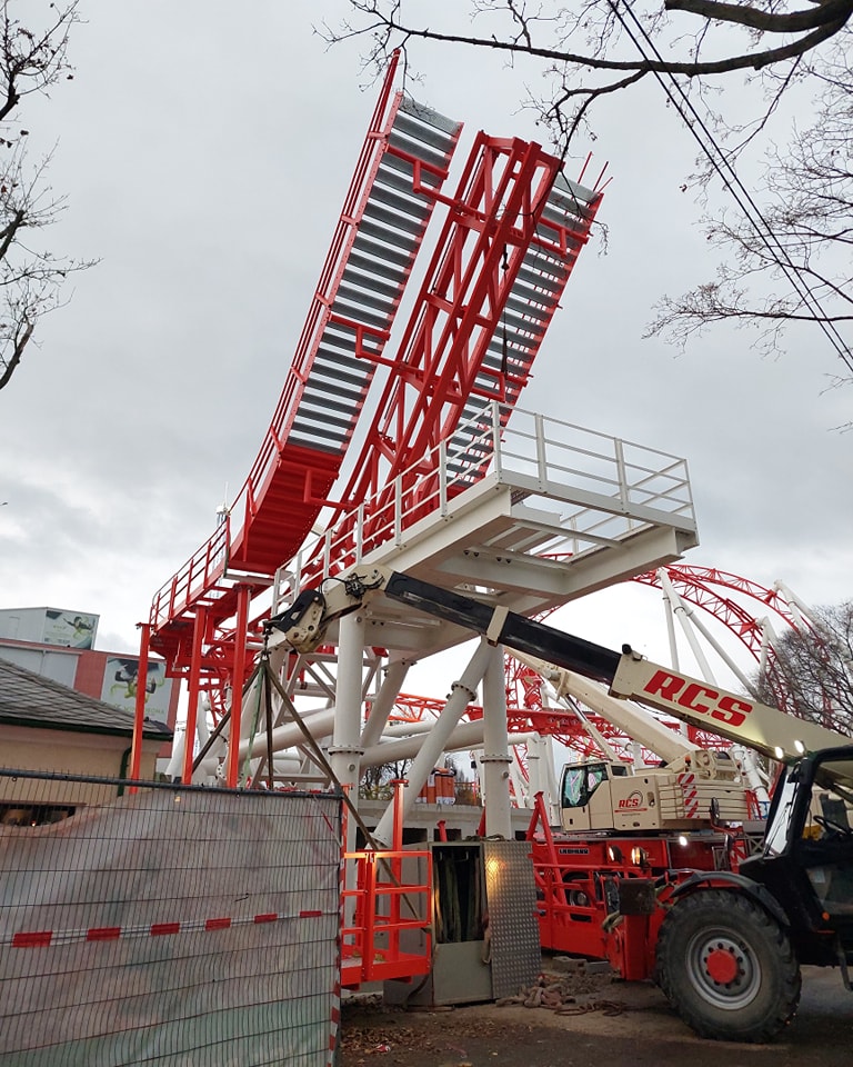Wiener Prater: Arbeiten an verschiedenen Attraktionen