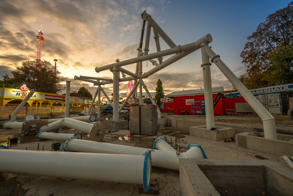 Wiener Prater: Arbeiten an verschiedenen Attraktionen