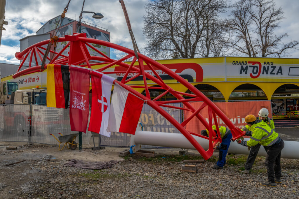Wiener Prater: Arbeiten an verschiedenen Attraktionen