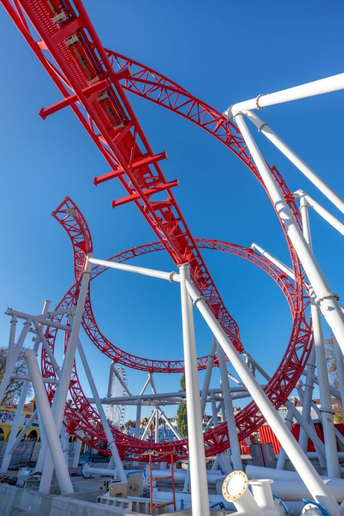 Wiener Prater: Arbeiten an verschiedenen Attraktionen