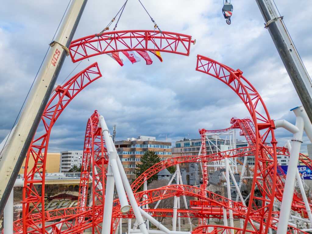 Wiener Prater: Arbeiten an verschiedenen Attraktionen
