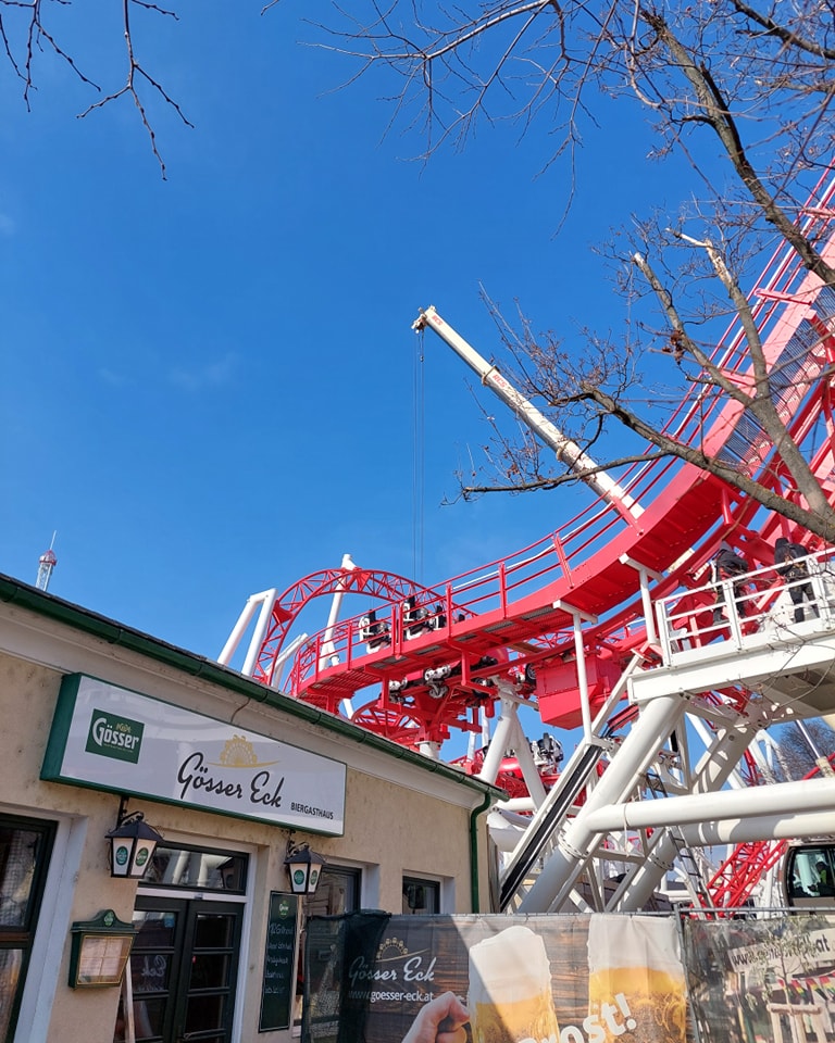 Wiener Prater: Arbeiten an verschiedenen Attraktionen