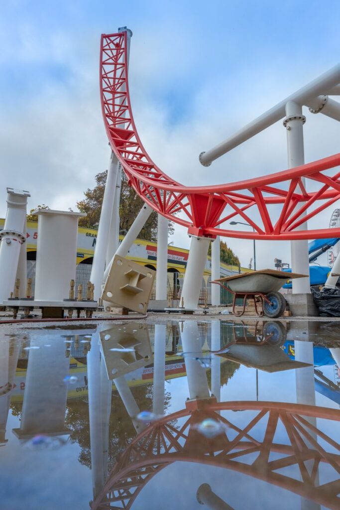 Wiener Prater: Arbeiten an verschiedenen Attraktionen