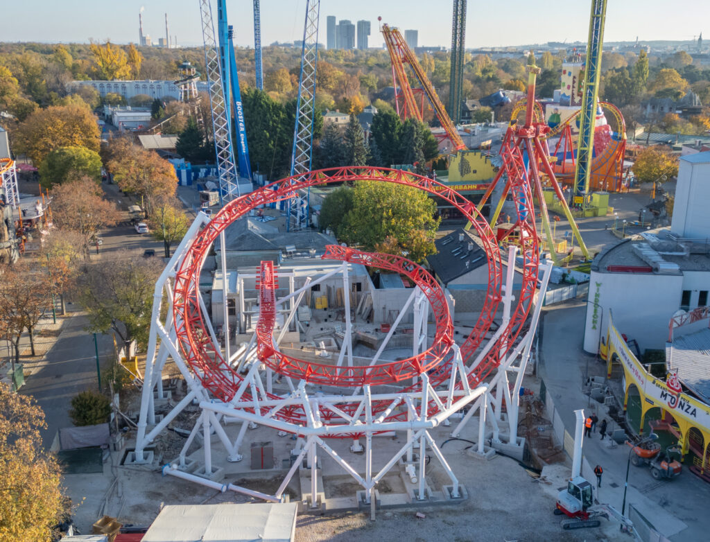 Wiener Prater: Arbeiten an verschiedenen Attraktionen