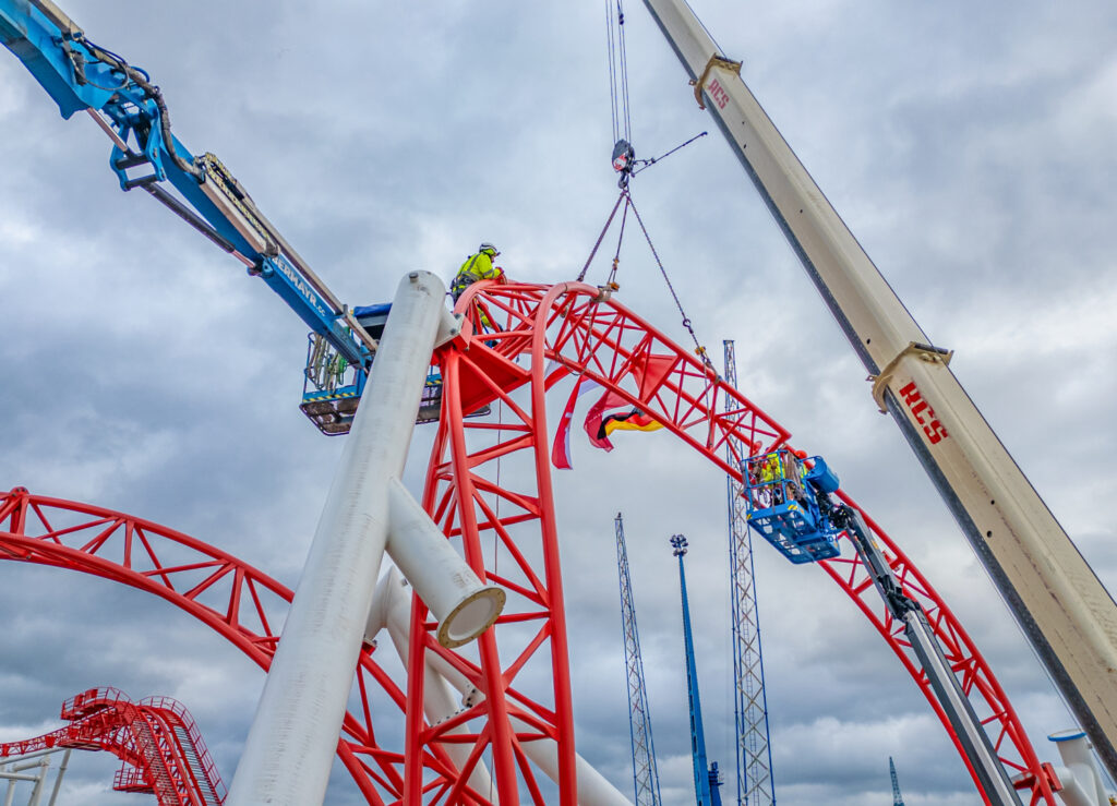 Wiener Prater: Arbeiten an verschiedenen Attraktionen