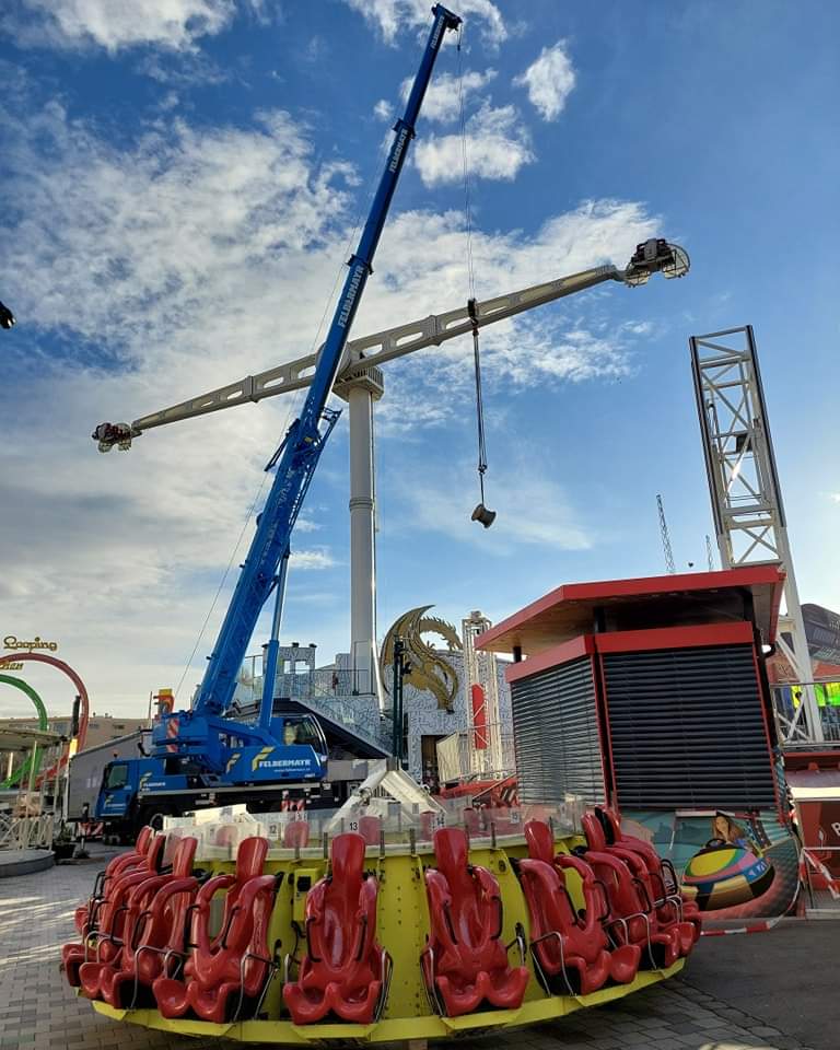 Wiener Prater: Arbeiten an verschiedenen Attraktionen