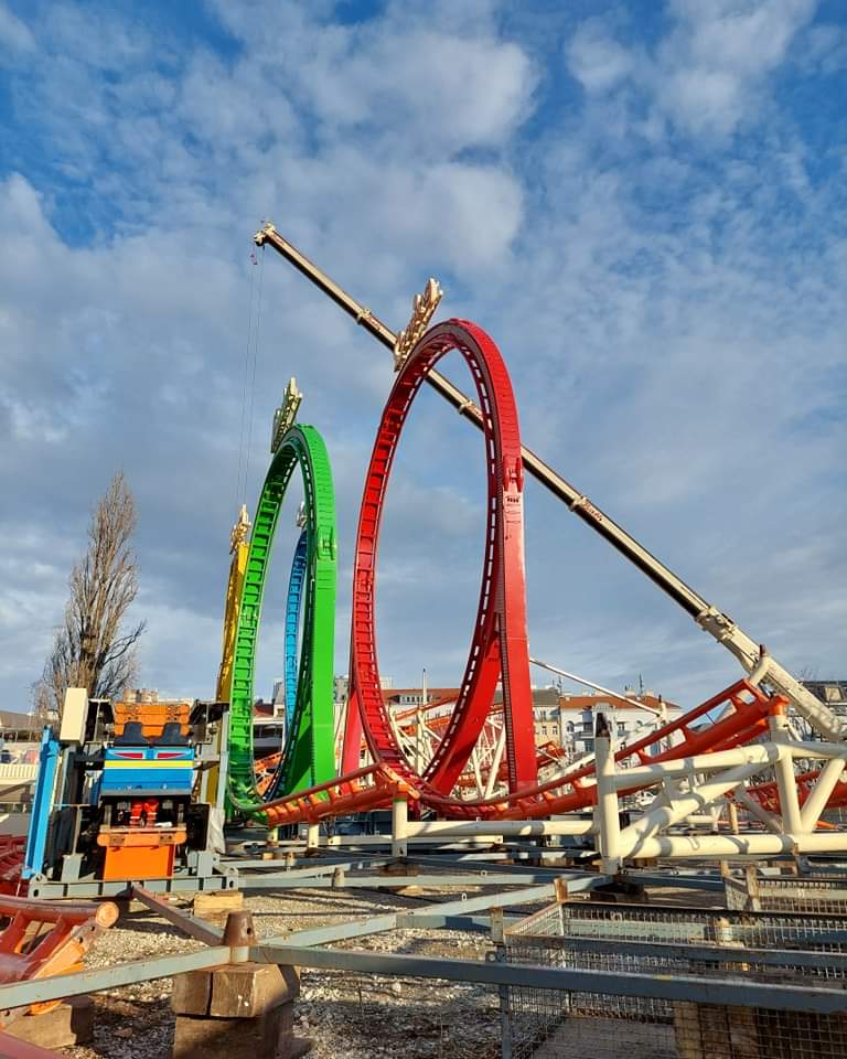 Wiener Prater: Arbeiten an verschiedenen Attraktionen