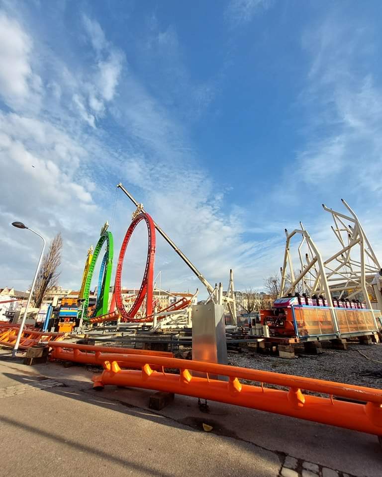 Wiener Prater: Arbeiten an verschiedenen Attraktionen