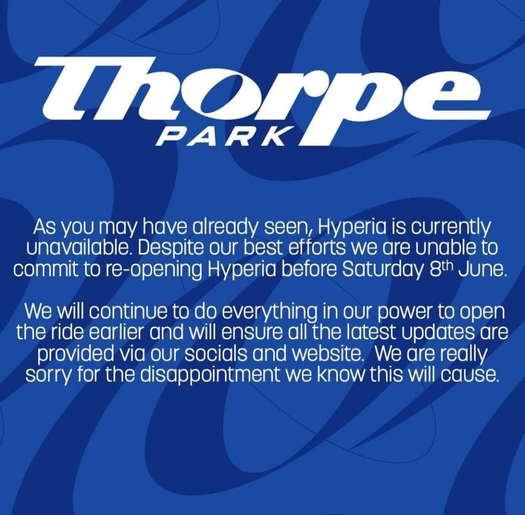 Thorpe Park: Hyperia Eröffnungstermin bekannt