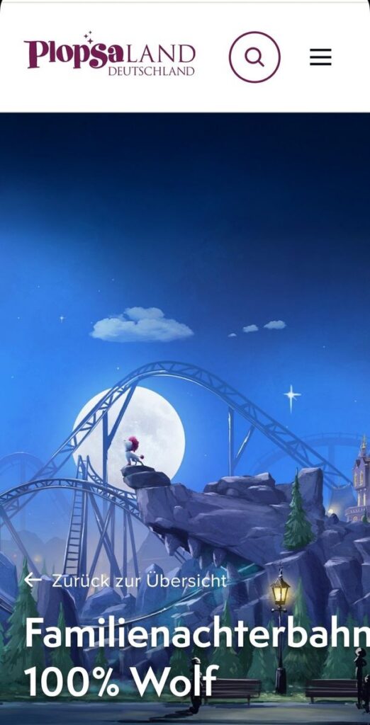 Plopsaland Deutschland: 100% Wolf Familienachterbahn