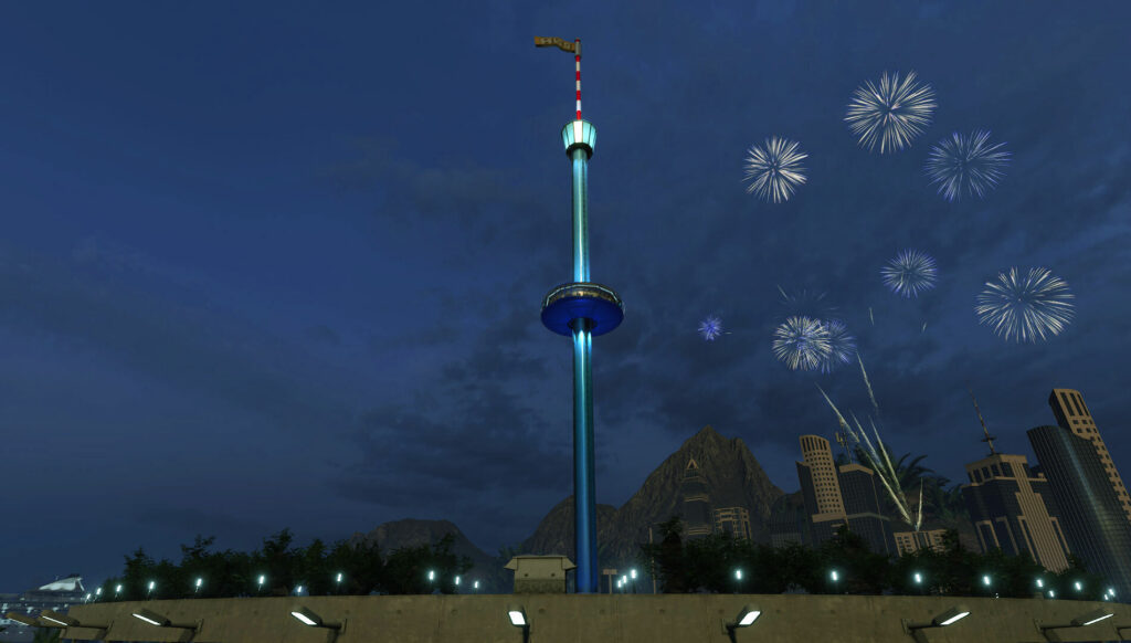 Huss Parc Attractions: Neuer Multimedia Sky-Tower